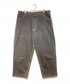 pellepelleペレペレ）の古着「［古着］バギーデニムパンツ」｜ブラック
