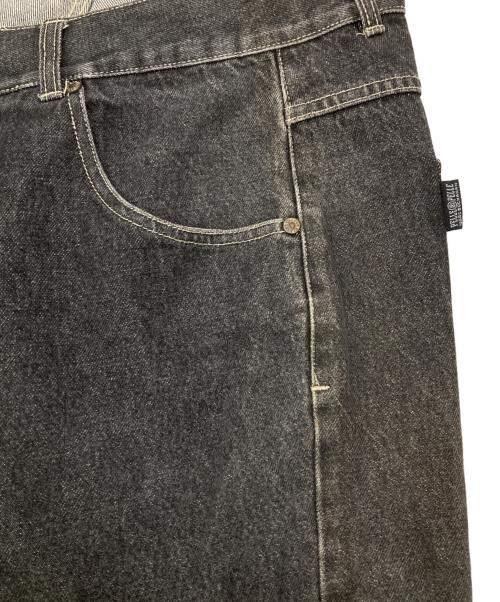 pellepelle（ペレペレ）pellepelle (ペレペレ) ［古着］バギーデニムパンツ ブラック サイズ:44の古着・服飾アイテム
