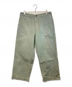 BEAMS PLUSビームスプラス）の古着「MIL Trousers Herringbone」｜オリーブ