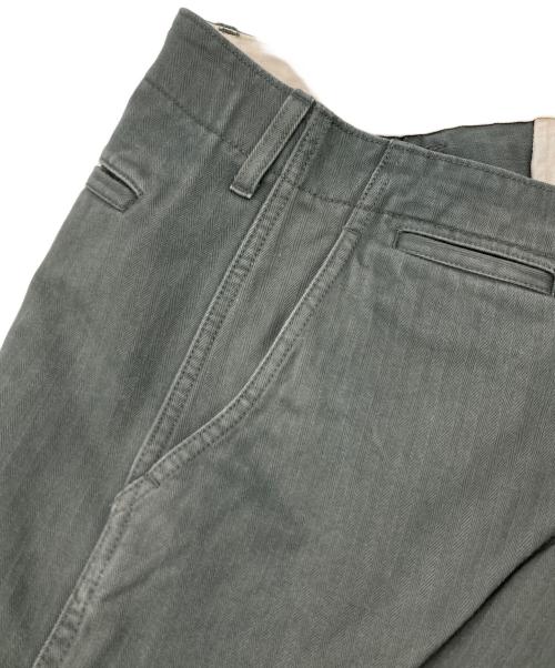 BEAMS PLUS（ビームスプラス）BEAMS PLUS (ビームスプラス) MIL Trousers Herringbone オリーブ サイズ:Lの古着・服飾アイテム