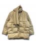 FASHIRU（ファシル）の古着「Vネック ダウンジャケット」｜ベージュ