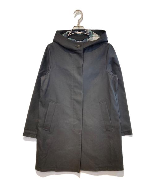 MACKINTOSH（マッキントッシュ）MACKINTOSH (マッキントッシュ) コットンチェック Wフェイスフーデッドコート ブラック サイズ:36 未使用品の古着・服飾アイテム