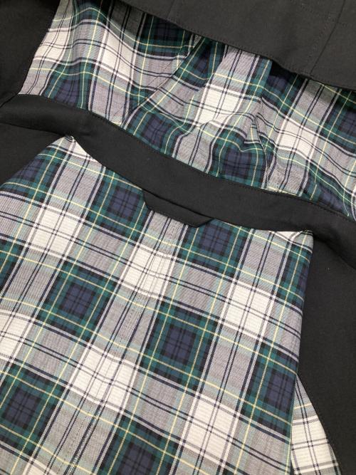 MACKINTOSH（マッキントッシュ）MACKINTOSH (マッキントッシュ) コットンチェック Wフェイスフーデッドコート ブラック サイズ:36 未使用品の古着・服飾アイテム