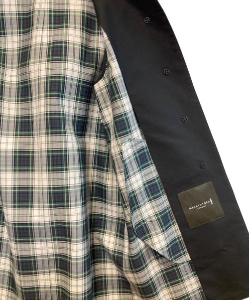 MACKINTOSH（マッキントッシュ）MACKINTOSH (マッキントッシュ) コットンチェック Wフェイスフーデッドコート ブラック サイズ:36 未使用品の古着・服飾アイテム