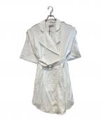 PAISIEペイジー）の古着「ダブルコート」｜ホワイト