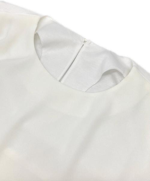 Aquascutum（アクアスキュータム）Aquascutum (アクアスキュータム) フリルドッキングカットソー ホワイト サイズ:8 未使用品の古着・服飾アイテム