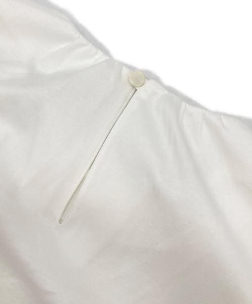 Aquascutum（アクアスキュータム）Aquascutum (アクアスキュータム) フリルドッキングカットソー ホワイト サイズ:8 未使用品の古着・服飾アイテム