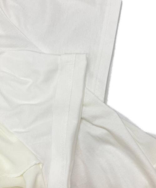 Aquascutum（アクアスキュータム）Aquascutum (アクアスキュータム) フリルドッキングカットソー ホワイト サイズ:8 未使用品の古着・服飾アイテム