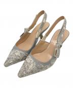 Diorディオール）の古着「J'Adior スリングバックパンプス」｜グレー