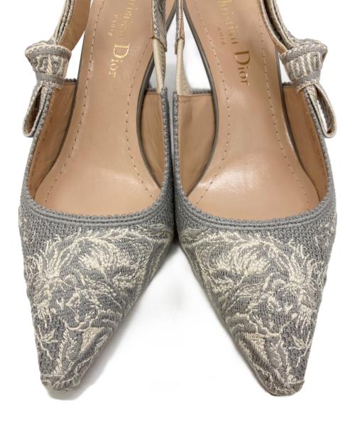 Dior（ディオール）Dior (ディオール) J'Adior スリングバックパンプス グレー サイズ:34の古着・服飾アイテム