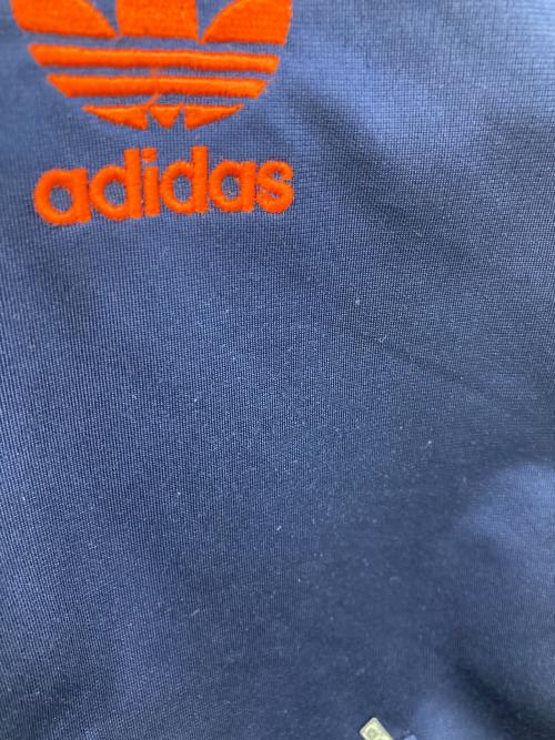 adidas（アディダス）adidas (アディダス) トラックジャケット オレンジ×ネイビー サイズ:XSの古着・服飾アイテム