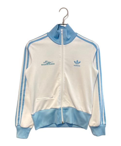 adidas（アディダス）adidas (アディダス) トラックジャケット ブルー×ホワイト サイズ:Lの古着・服飾アイテム