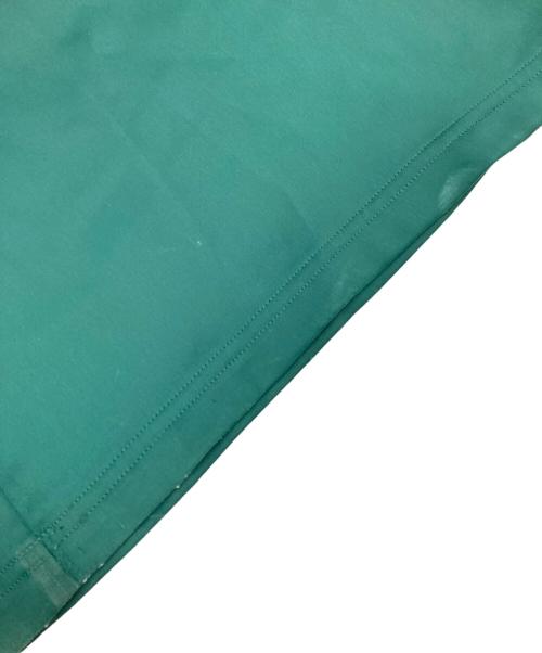 adidas（アディダス）adidas (アディダス) サテン ワイドレッグ トラックパンツ グリーン サイズ:Lの古着・服飾アイテム