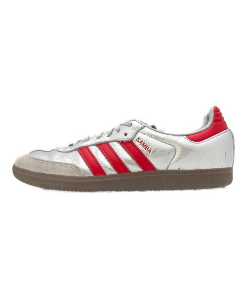adidas（アディダス）adidas (アディダス) Samba Shibuya レッド×シルバー サイズ:UK6 1/2の古着・服飾アイテム