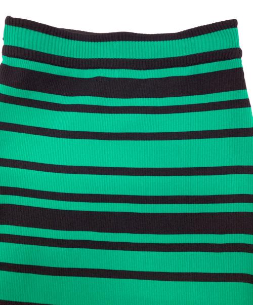 PLAN C（プランシー）PLAN C (プランシー) ニットスカート ブラック×グリーン サイズ:38の古着・服飾アイテム