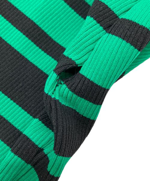 PLAN C（プランシー）PLAN C (プランシー) ニットスカート ブラック×グリーン サイズ:38の古着・服飾アイテム