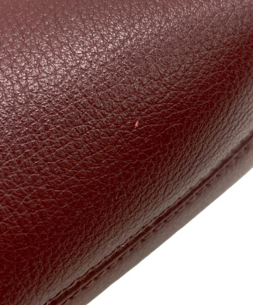 A.P.C.（アーペーセー）A.P.C. (アーペーセー) バーガンディ レザー クラッチバッグ レッド サイズ:下記参照　の古着・服飾アイテム