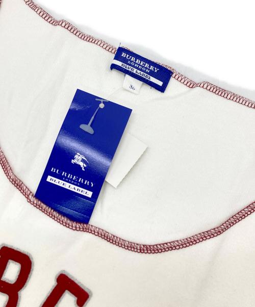 BURBERRY BLUE LABEL（バーバリー ブルー レーベル）BURBERRY BLUE LABEL (バーバリーロンドンブルーレーベル) ノースリーブカットソー ホワイト サイズ:36 未使用品の古着・服飾アイテム