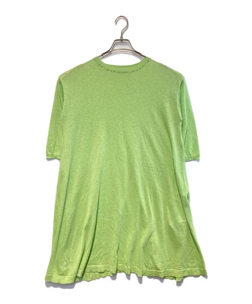 45R（フォーティファイブ・アール）45R (フォーティファイブ・アール) ギマニットフレアチュニック グリーンの古着・服飾アイテム