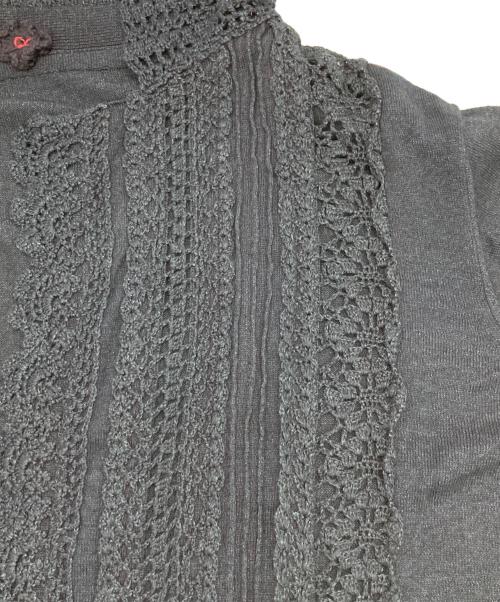 45R（フォーティファイブ・アール）45R (フォーティファイブ・アール) コットンニットカーディガン ネイビー サイズ:3の古着・服飾アイテム