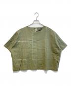 REACレアック）の古着「コットンリネンブラウス」｜グリーン