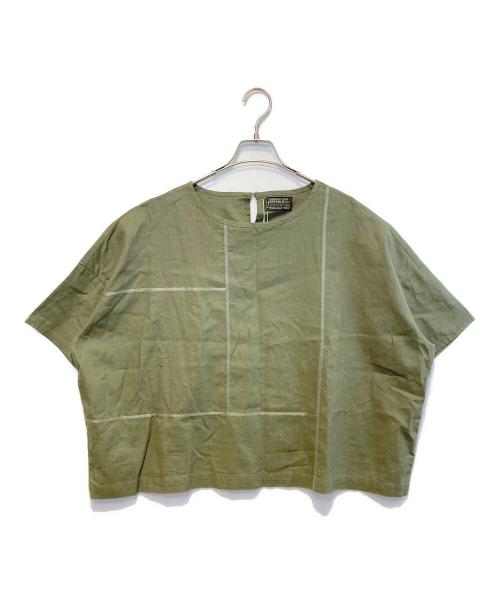 REAC（レアック）REAC (レアック) コットンリネンブラウス グリーン サイズ:02の古着・服飾アイテム