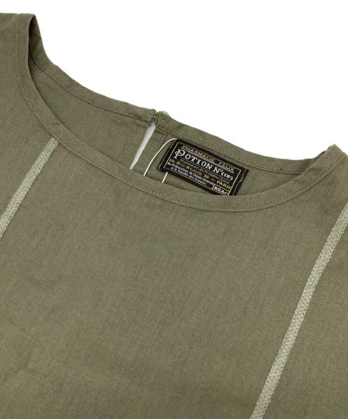 REAC（レアック）REAC (レアック) コットンリネンブラウス グリーン サイズ:02の古着・服飾アイテム