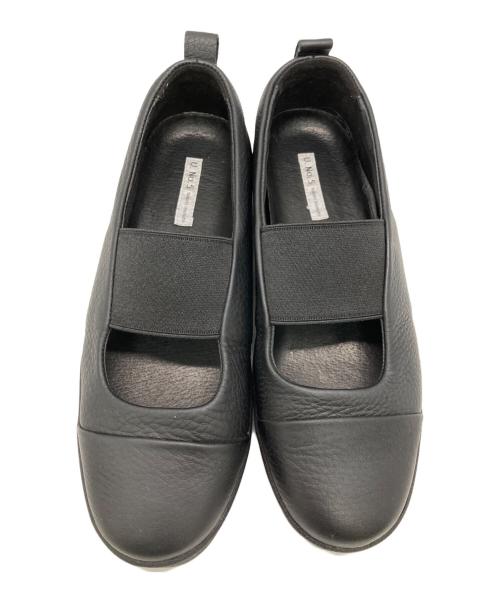 U.No.5 takumi inomata（ユーエヌファイブ）U.No.5 takumi inomata (ユーエヌファイブ) レザースリッポン ブラック サイズ:下記参照　の古着・服飾アイテム