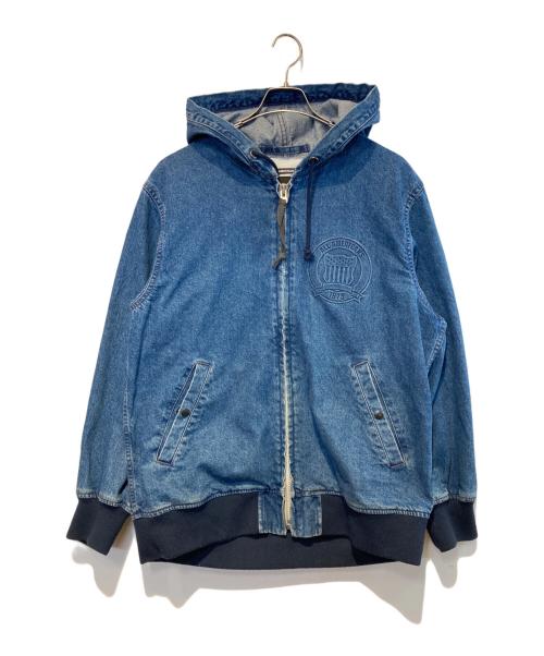 AVIREX（アヴィレックス）AVIREX (アヴィレックス) DENIM SIGNATUR LOGO PARKA インディゴ サイズ:XLの古着・服飾アイテム