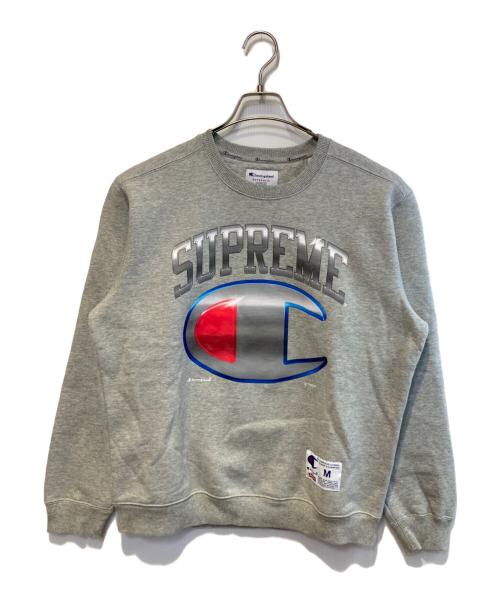 SUPREME（シュプリーム）SUPREME (シュプリーム) Champion (チャンピオン) Champion Chrome Crewneck グレー サイズ:Mの古着・服飾アイテム