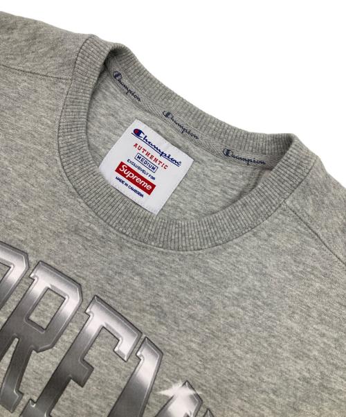 SUPREME（シュプリーム）SUPREME (シュプリーム) Champion (チャンピオン) Champion Chrome Crewneck グレー サイズ:Mの古着・服飾アイテム