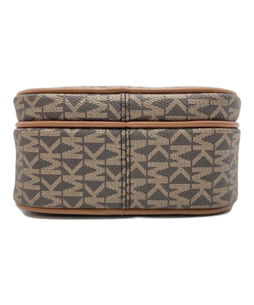 MICHAEL KORS（マイケル・コース）MICHAEL KORS (マイケルコース) Jet Set Travel Medium Signature Logo Crossbody Bag ブラウンの古着・服飾アイテム