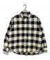 WACKO MARIA（ワコマリア）の古着「FLANNEL REGULAR COLLAR SHIRT」｜ホワイト×ブラック