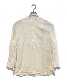 BEAUTY&YOUTH（ビューティーアンドユース）の古着「ビブヨーク バンドカラー シャツ」｜アイボリー