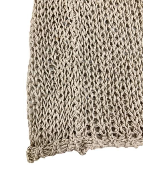 FRAMeWORK（フレームワーク）FRAMeWORK (フレームワーク) LINEN CORD ニット グレー サイズ:FREEの古着・服飾アイテム