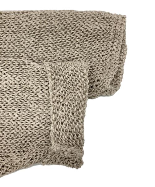 FRAMeWORK（フレームワーク）FRAMeWORK (フレームワーク) LINEN CORD ニット グレー サイズ:FREEの古着・服飾アイテム