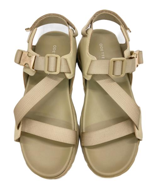 Odette e Odile（オデットエオディール）Odette e Odile (オデットエオディール) ビブラムベルト サンダル ベージュ サイズ:37の古着・服飾アイテム