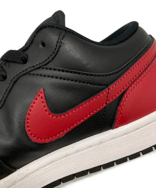 NIKE（ナイキ）NIKE (ナイキ) AIR JORDAN 1 LOW ブラック×レッド サイズ:US8.5の古着・服飾アイテム