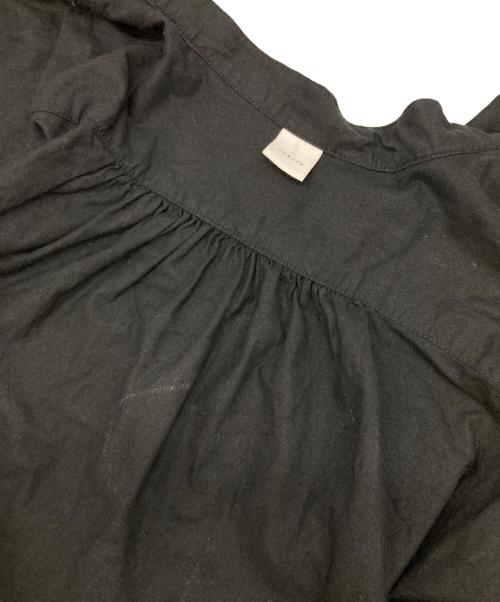 KAGURE（カグレ）KAGURE (カグレ) コットンスモッキングブラウス ブラック サイズ:FREEの古着・服飾アイテム