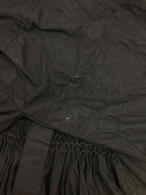 KAGURE（カグレ）KAGURE (カグレ) コットンスモッキングブラウス ブラック サイズ:FREEの古着・服飾アイテム