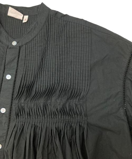 INDIA INDUSTRY（インディアインダストーリー）INDIA INDUSTRY (インディアインダストーリー) ピンタックシャツバラン ブラック サイズ:1の古着・服飾アイテム