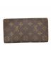 LOUIS VUITTON (ルイ ヴィトン) ポルトフォイユ・サラ ブラウン：6000円