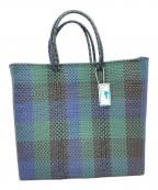 Letraレトラ）の古着「メルカドバッグ」｜ネイビー×グリーン