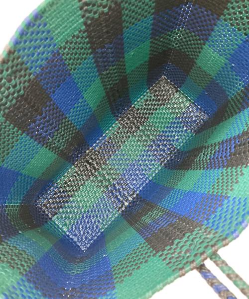 Letra（レトラ）Letra (レトラ) メルカドバッグ ネイビー×グリーンの古着・服飾アイテム