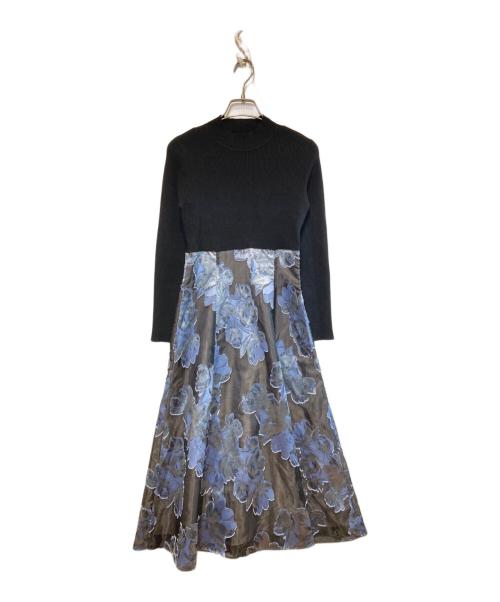 JILL BY JILLSTUART（ジル バイ ジルスチュアート）JILL BY JILLSTUART (ジル バイ ジルスチュアート) シアージャガードワンピース ブラック サイズ:Sの古着・服飾アイテム