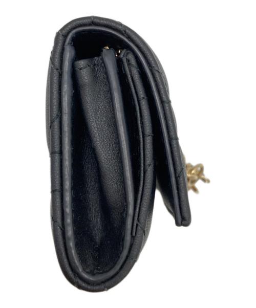 Christian Dior（クリスチャン ディオール）Christian Dior (クリスチャン ディオール) コンパクトウォレット ブラックの古着・服飾アイテム