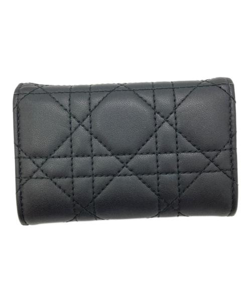 Christian Dior（クリスチャン ディオール）Christian Dior (クリスチャン ディオール) コンパクトウォレット ブラックの古着・服飾アイテム