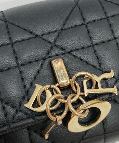 Christian Dior（クリスチャン ディオール）Christian Dior (クリスチャン ディオール) コンパクトウォレット ブラックの古着・服飾アイテム