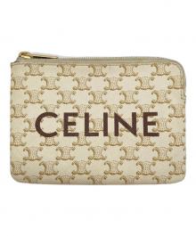 CELINE（セリーヌ）の古着「トリオンフキャンバスコインパース」｜ベージュ
