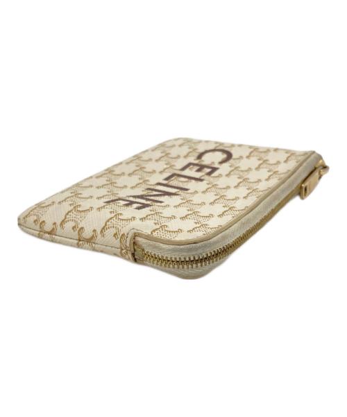 CELINE（セリーヌ）CELINE (セリーヌ) トリオンフキャンバスコインパース ベージュの古着・服飾アイテム